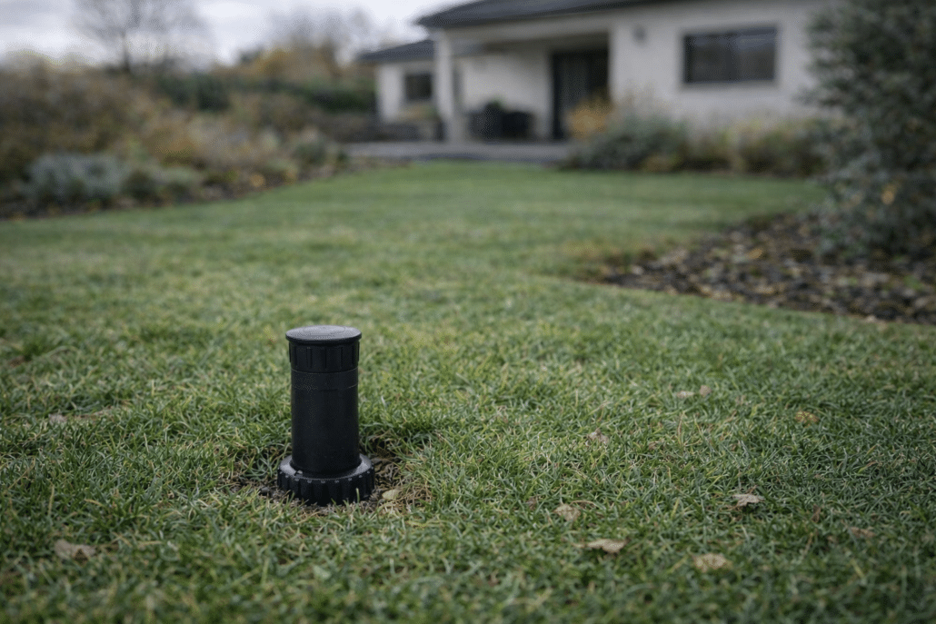 Installation d’arrosage de jardin purgée avant l’hiver