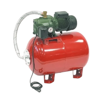 Pompe de jardin KAP by Univerpool avec réservoir rouge pour l'irrigation.