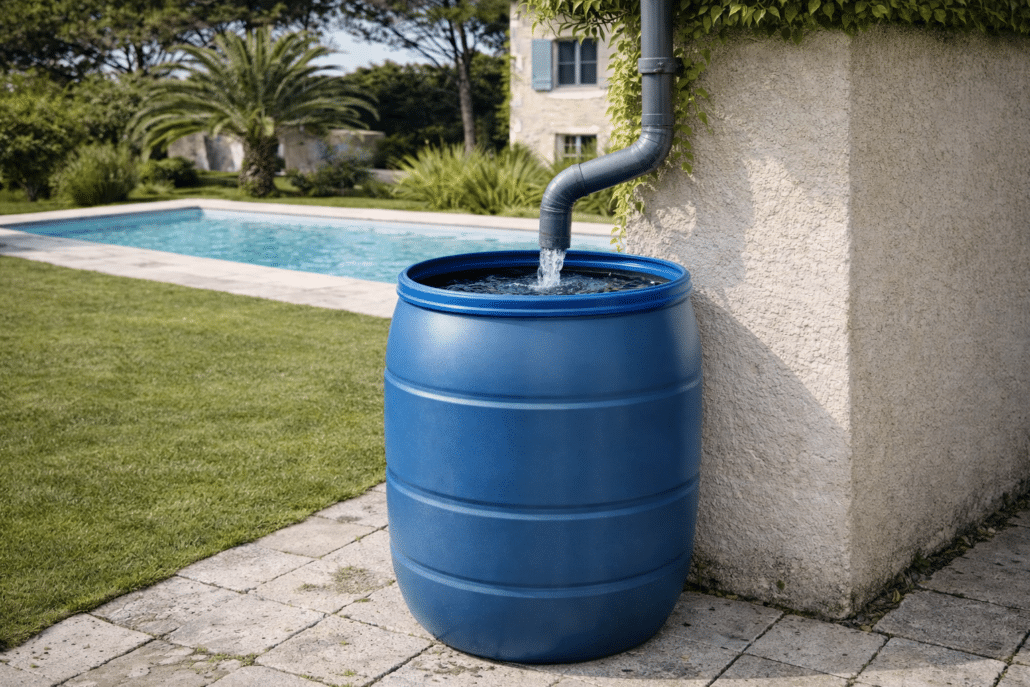 Système de récupération d’eau de pluie pour l’arrosage du jardin